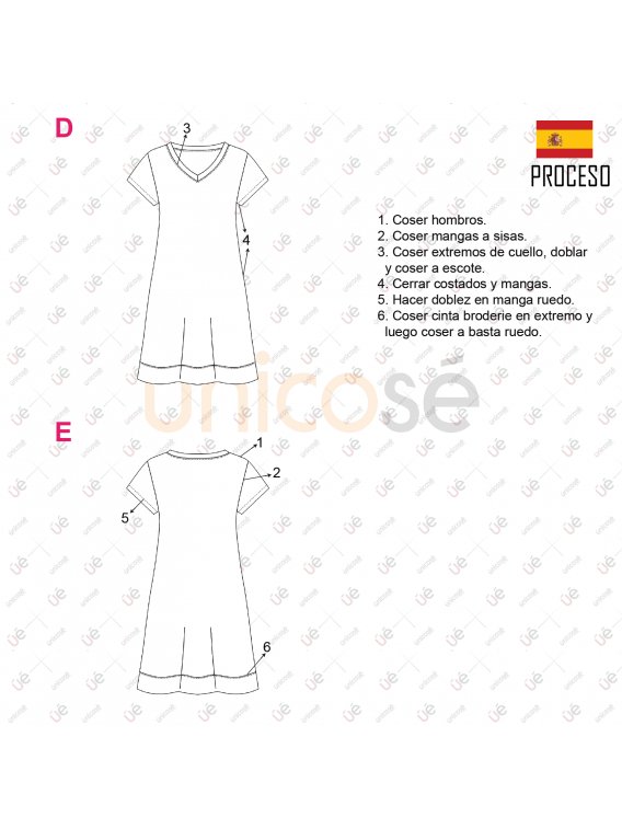 VESTIDO BASICO MUJER 2109