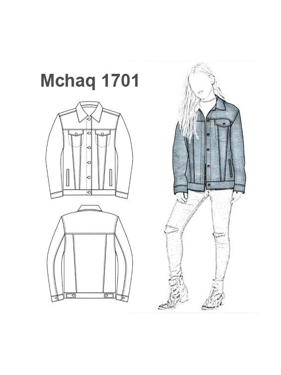 CHAQUETA CAMPERA JEANS OVERSIZE MUJER