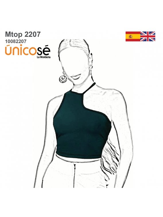 TOP ASIMETRICO MUJER 2207