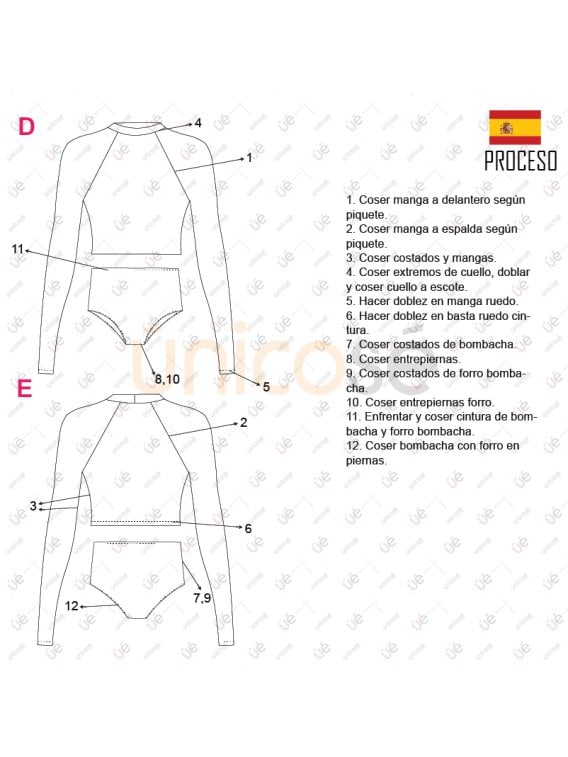 MOLDE TRAJE DE BAÑO 2 PIEZAS MUJER 2204