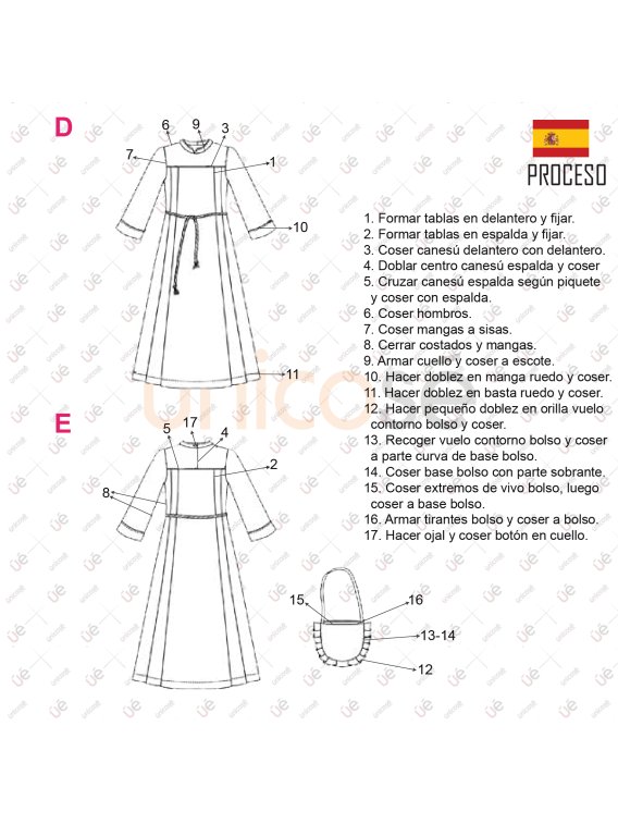 Risultati immagini per moldes para tunicas de comunion  Tutorial de  túnica, Patrón de túnica, Patrones de costura de túnica