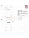 MOLDE VESTIDO SIMPLE MUJER 2232