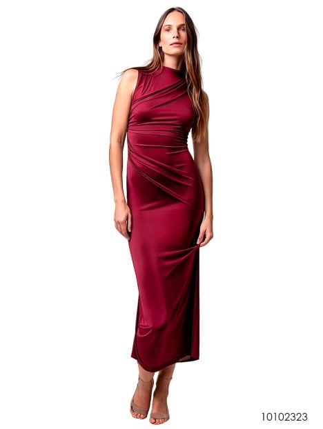 MOLDE VESTIDO DRAPEADO MUJER 2323