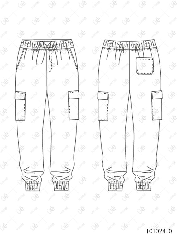 MOLDE PANTALON JOGGING CARGO HOMBRE 2405