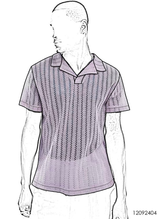 MOLDE POLERA TEJIDA HOMBRE 2404