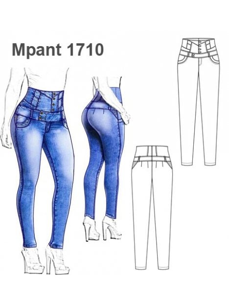 26) Confección del Pantalón Levanta Cola -   Pantalones levanta  cola, Levantar cola, Jeans levanta cola