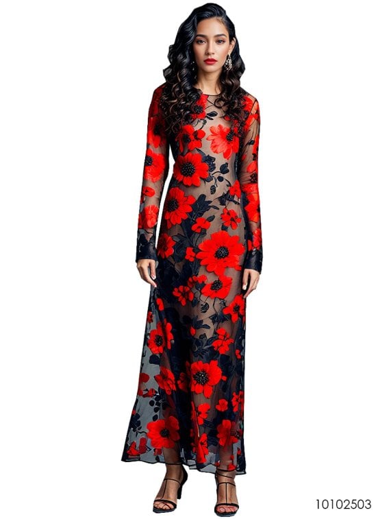 MOLDE VESTIDO MIDI MUJER 2503