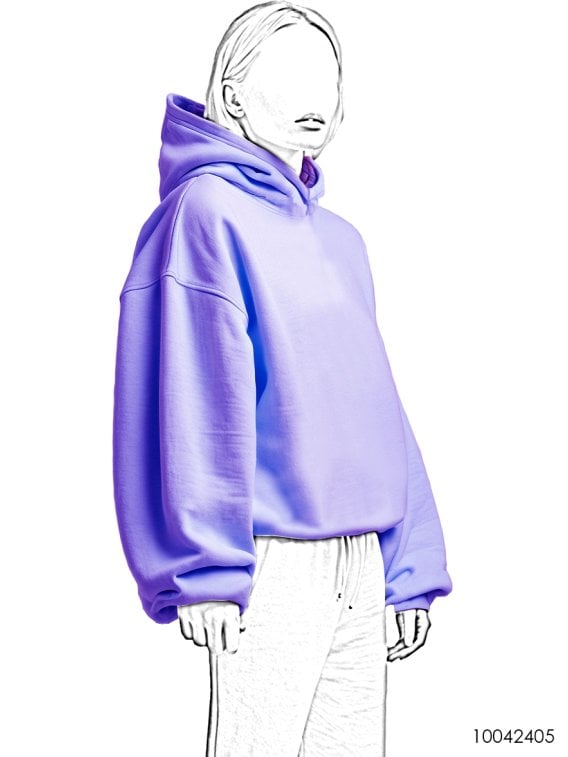 MOLDE POLERON HOODIE OVERSIZE MUJER 2405