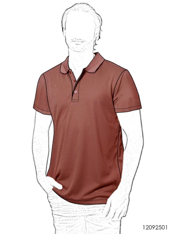 MOLDE POLERA BASICA HOMBRE 2501