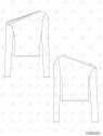 MOLDE TOP ASIMETRICO MUJER 2503