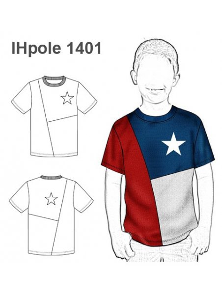 Camiseta Tipo Polo Corte Escolar Niña Roja T-10/12, T-14/16