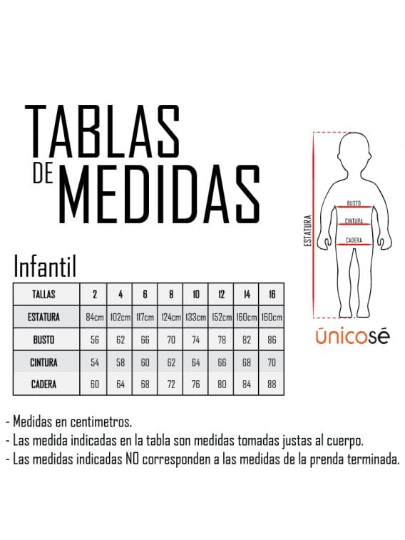 TABLA MEDIDAS INFANTIL