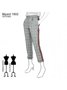 MOLDE: PANTALON CAPRI MUJER 0925